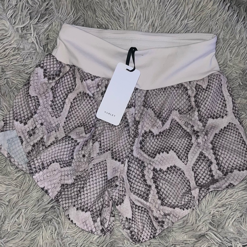 Varley High Waist Derby Alabaster Python Snake Pr… - image 2